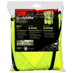 3M™ Reflective Construction Safety Vest with 5 Point Tear Away, Class 2
, Hi-Viz Yellow, 94617-80030-PS, 5/cs