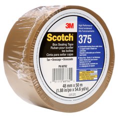 Scotch® Custom Printed Box Sealing Tape 375CP, Tan, 72 mm x 50 m, 24
Roll/Case