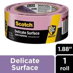 Scotch® Delicate Surface Painter's Tape 2080-48EC, 1.88 in x 60 yd (48mm
x 54,8m)