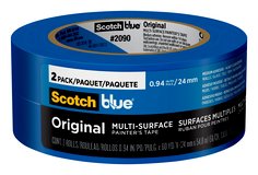ScotchBlue™ Original Painter's Tape 2090-24CC2, 0.94 in x 60 yd (24mm x
54,8m), 2rolls /pack