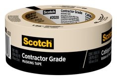 Scotch® Contractor Grade Masking Tape 2020-48MP, 1.88 in x 60.1 yd (48mm
x 55m)