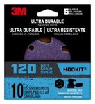 3M™ Ultra Durable 5 inch Power Sanding Discs, Universal Hole, 120 grit,
Disc5in10pk120, 10/pk, 12pks/cs