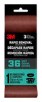 3M™ Rapid Removal 3 x 18 inch Power Sanding Belt, 36 grit,
Belt3x181pk36, 1 pk, 10/case