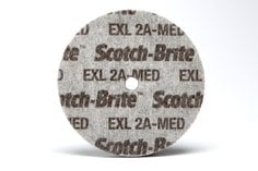Scotch-Brite™ EXL Unitized Wheel, 6 in x  1/4 in x 1/2 in, 2A MED, 8
ea/Case, Custom