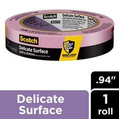 Scotch® Delicate Surface Painter's Tape 2080-24CC-XS, 0.94 in x 45 yd
(24mm x 41,1m)