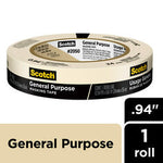 Scotch® General Purpose Masking Tape 2050-24AP, 0.94 in x 60.1 yd (24mm
x 55m)