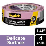 Scotch® Delicate Surface Painter's Tape 2080-36DP4, 1.41 in x 60 yd.
(36mm x 54,8m), 4 rolls/pack
