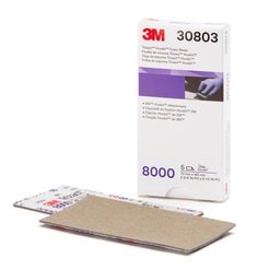 3M™ Trizact™ Hookit™ Foam Sheet 30803, 8000, 70 mm x 140 mm, 5 Sheets/Pack, 10 Packs/Case