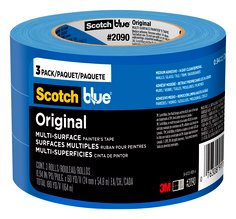 ScotchBlue™ Original Painter's Tape 2090-24EC3, 0.94 in x 60 yd (24mm x
54,8m), 3 rolls/pack