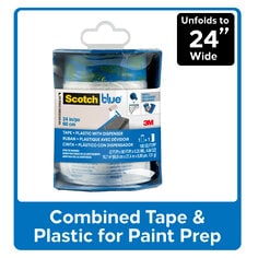 3M™ ScotchBlue™ Tape + Plastic with Dispenser PTD2093EL-24-S