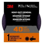 3M™ Heavy Duty Removal 7 Inch Flap Disc FLPDisc7In40, 40 Grit, 1/Pk,
12/Case