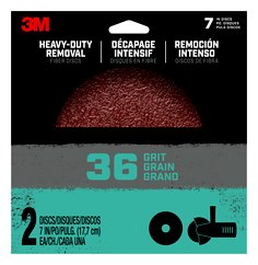 3M™ Surface Restoration & Repair FbrDisc7in36, Fiber Disc 2/pk,
