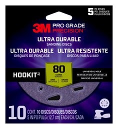 3M™ Pro Grade Precision™ Ultra Durable Universal Hole Sanding Disc,
DUH580TRI-10T, 5 IN x UH, 80, 10 pack