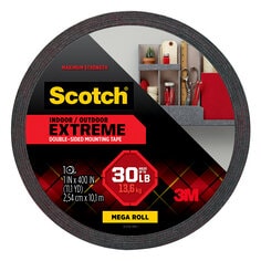 Scotch-Mount™ Extreme Double-Sided Mounting Tape Mega Roll 414H-LONG-DC,
1 In X 400 In (2,54 Cm X 10,1 M)
