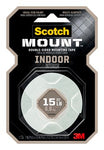 Scotch-Mount™ Indoor Double-Sided Mounting Tape 214H, 1 In X 55 In (2,54
Cm X 1,39 M)