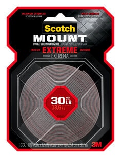 Scotch-Mount™ Outdoor Double-Sided Mounting Tape 411H-MED-DC, 1 In X 175
In (2,54 Cm X 4,44M)