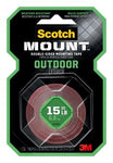 Scotch-Mount™ Outdoor Double-Sided Mounting Tape 411H, 1 in x 60 in (2.54 cm x 1.52 m)