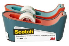 Scotch® Tape Dispenser C18-MX, Two Color Combinations, 0.75 in x 350 in (19 mm x 8.89 m), Roll of Tape Included