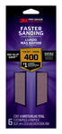 3M™ Pro Grade Precision™ Faster Sanding Sanding Sheets 127400PGP-6, 3 2/3 in x 9 in, 400 grit, X-Fine, 6/pk
