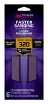 3M™ Pro Grade Precision™ Faster Sanding Sanding Sheets 127320PGP-6, 3 2/3 in x 9 in, 320 grit, X-Fine, 6/pk