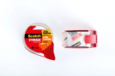 Scotch® Long Lasting Storage Pkg Tape with dispenser 3650-RD-12GC, 1.88 in x 54.6 yd (48 mm x 50 m), Refillable Dispenser