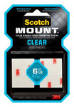 Scotch-Mount™ Clear Double-Sided Mounting Strips 410H-ST, 1 in x 3 in (2.54 cm x 7.62 cm), 8 Strips