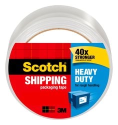 Scotch® Heavy Duty Shipping Packaging Tape 3850S-LR3, 1.88 in x 38.2 yd (48 mm x 35 m)