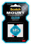 Scotch-Mount™ Clear Double-Sided Mounting Squares 410H-SQ-48, 1 in x 1 in (2.54 cm x 2.54 cm) EA, 48 Squares
