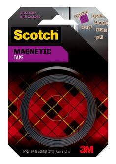 Scotch™ Magnetic Tape MT004.5S, 0.5 in x 48 in (1.27 cm x 1.21 m)