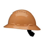 3M™ SecureFit™ Full Brim Hard Hat H-811SFV-UV, Tan, Vented, 4-Point Pressure Diffusion Ratchet Suspension with UVicator, 20ea/Case