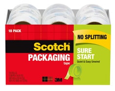 Scotch® Sure Start Packaging Tape 3450-18CP, 1.88 in x 54.6 yd (48 mm x 50 m)