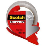 Scotch® Shipping Packaging Tape with dispenser 3350-RD-OS, 1.88 in x 54.6 yd (48 mm x 50 m)