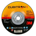 3M™ Cubitron™ II Depressed Center Grinding Wheel, 64317, Quick Change,
Type 27, 5 in x 1/4 in x 5/8"-11, 10/Carton, 20 ea/Case