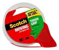 Scotch® Moving Tough Grip Packaging Tape 3500S-RD-36GC, 1.88 in x 38.2
yd (48 mm x 35 m) with Dispenser