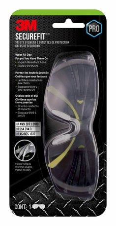 3M™ SecureFit™ 400 Safety Eyewear SF400C-LV-4-PS, Clear Anti-Fog, 1 Eyewear, 4/case