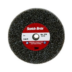 Scotch-Brite™ Deburr & Finish Pro Unitized Wheel, DP-UW, 8C Medium+, 3
in x 1/8 in x 3/8 in, 40 ea/Case