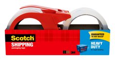 Scotch® Heavy Duty Shipping Packaging Tape 3850S-21RD-3GC, 1.88 in x 38.2 yd (48 mm x 35 m) 2 Pack