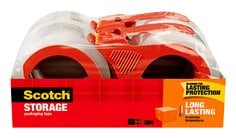 Scotch® Long Lasting Storage Packaging Tape with dispenser, 3650S-4RD-6GC, 1.88 in x 38.2 yd (48 mm x 35 m)