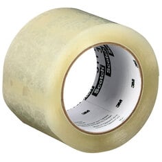 Scotch® High Tack Box Sealing Tape 311+, Clear, 72 mm x 100 m, 24 Rolls/Case