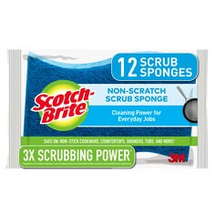 Scotch-Brite® Non-Scratch Scrub Sponge MP3-SIOC, 4.4 in x 2.6 in x 0.8 in (111 mm x 66 mm x 20 mm)