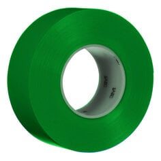 3M™ Durable Floor Marking Tape 971, Green, 2 in x 36 yd, 17 mil, 6 Rolls/Case, Individually Wrapped Conveniently Packaged