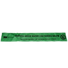 3M™ Electronic Marking System (EMS) Caution Tape 7904, Green, 6 in, WWater, 500 ft Roll, 1 Roll/Box