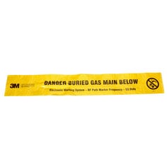 3M™ Electronic Marking System (EMS) Caution Tape 7905, Yellow, 6 in, Gas, 500 ft Roll, 1 Roll/Box