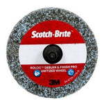 Scotch Brite™ Roloc™ Deburr & Finish PRO Unitized Wheel, DP-UR, 8C Medium, TR, 2 in x 1/8 in, 15/Carton, 60 ea/Case