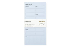 Post-it® Printed Notes NTD-48-BLU, 3.9 in x 7.7 in (99 mm x 195 mm)