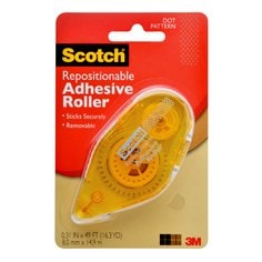 Scotch® Adhesive Roller Repositionable 6055-RPS, .31 in x 49 ft