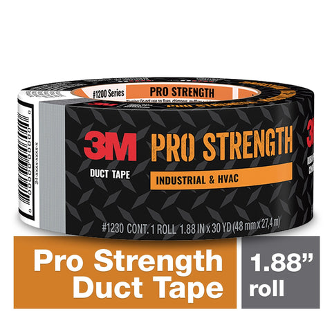 3M™ Pro Strength Duct Tape 1230-C 1.88 in x 30 yd (48 mm x 27.4 m) 9 rls/cs