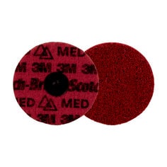 Scotch-Brite™ Roloc™ Precision Surface Conditioning Disc, PN-DR, Medium,
TR, 4 in, 25/Carton, 100 ea/Case, Dispenser Pack