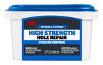 3M™ High Strength Hole Repair CC-32-DT, Color Changing Spackling Compound, 32 fl oz, 6/case