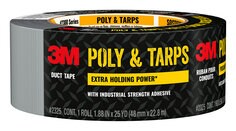 3M™ Poly & Tarps Duct Tape 2325, 1.88 in x 25 yd (48 mm x 22.8 m), 12 rls/cs